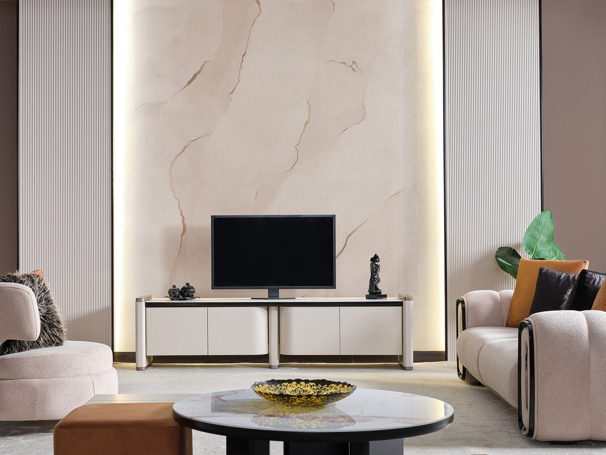 Voyance TV Stand by Furnia at Eve Furniture