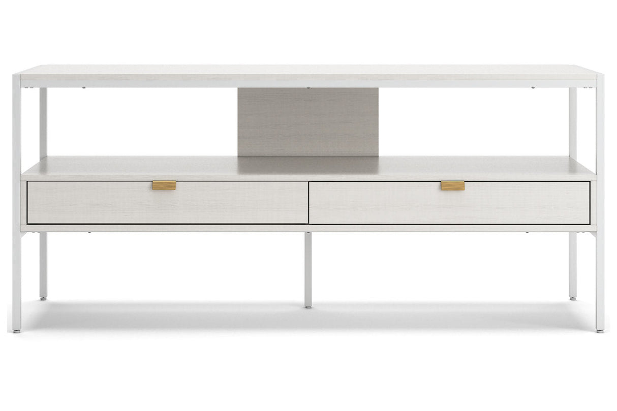 Deznee White 60" TV Stand