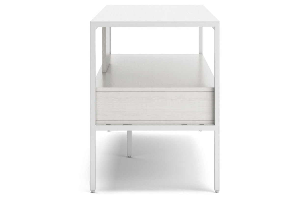 Deznee White 60" TV Stand