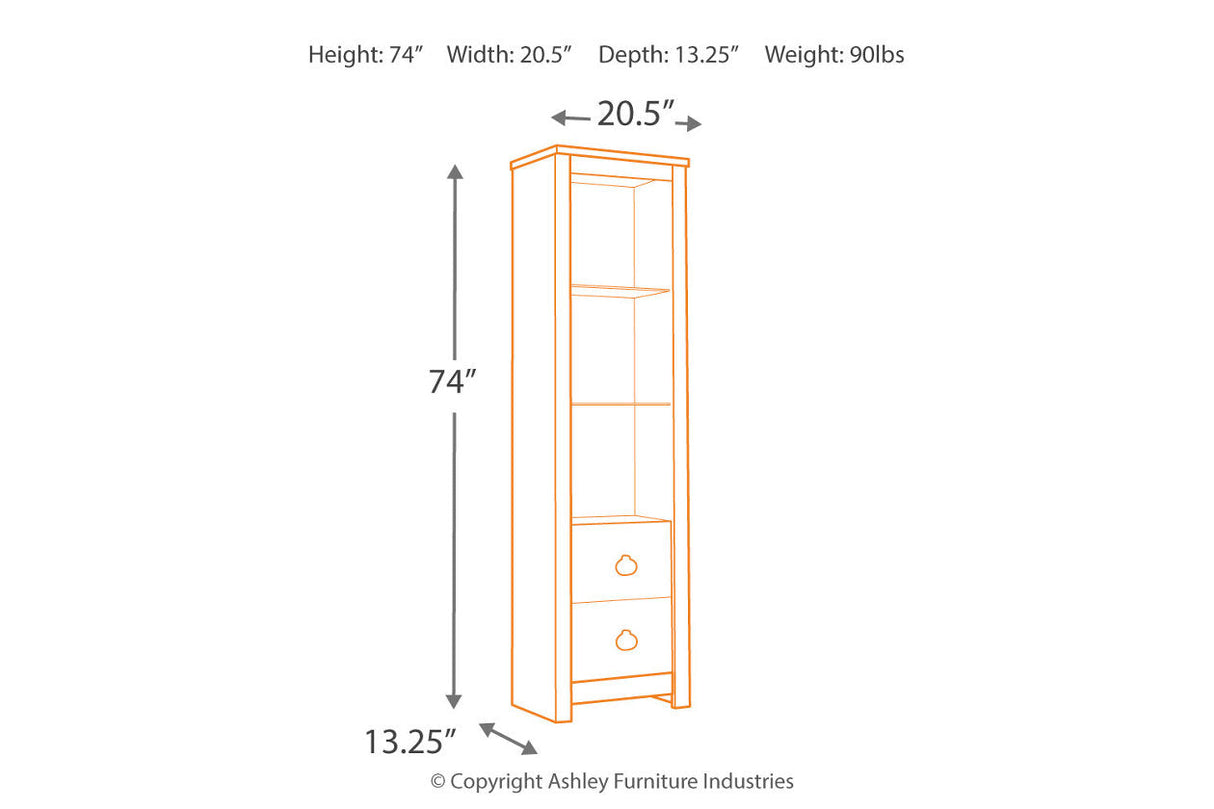 Willowton Whitewash 3-Piece Entertainment Center