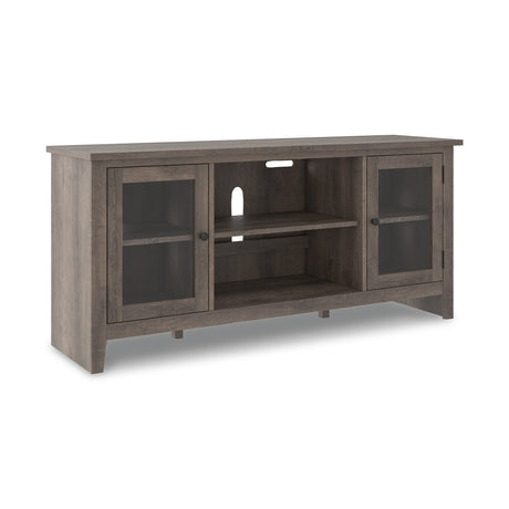 Arlenbry Gray 60" TV Stand with Electric Fireplace