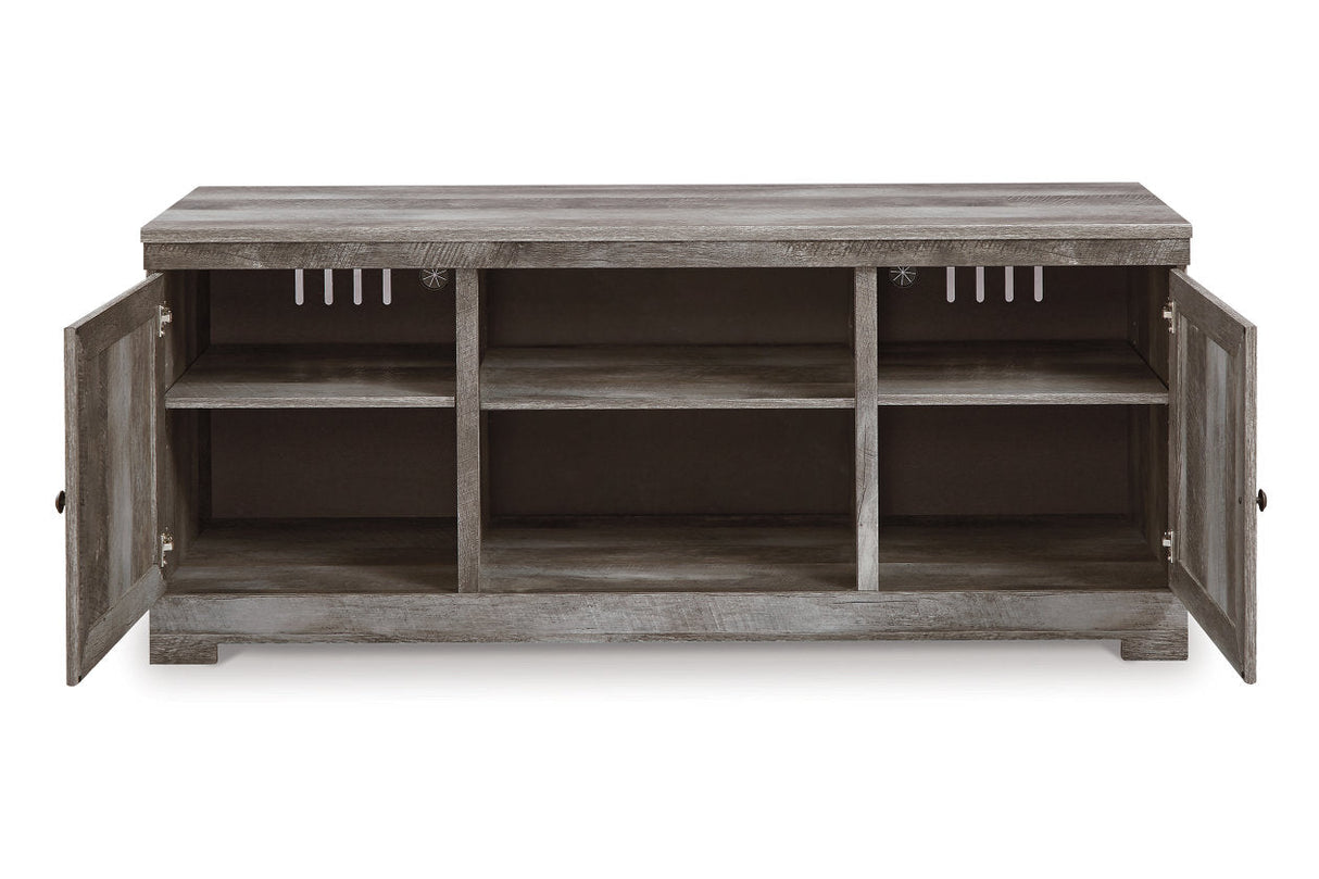 Wynnlow Gray 63" TV Stand with Electric Fireplace