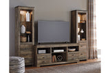 Trinell Brown 3-Piece Entertainment Center