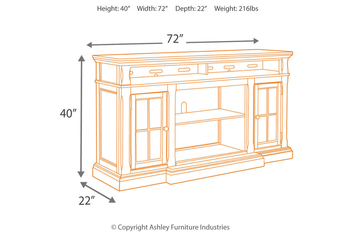 Roddinton Dark Brown 72" TV Stand