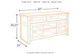 Harpan Reddish Brown 60" TV Stand