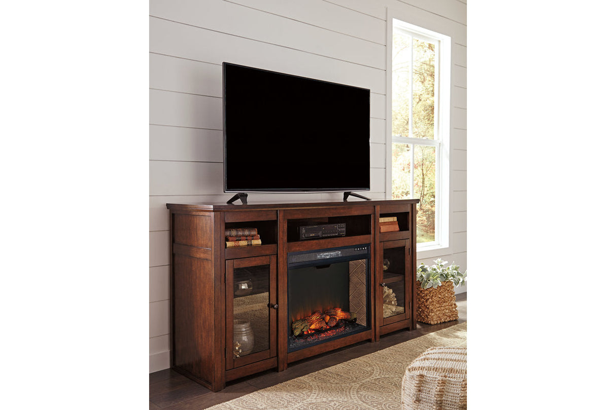 Harpan Reddish Brown 72" TV Stand