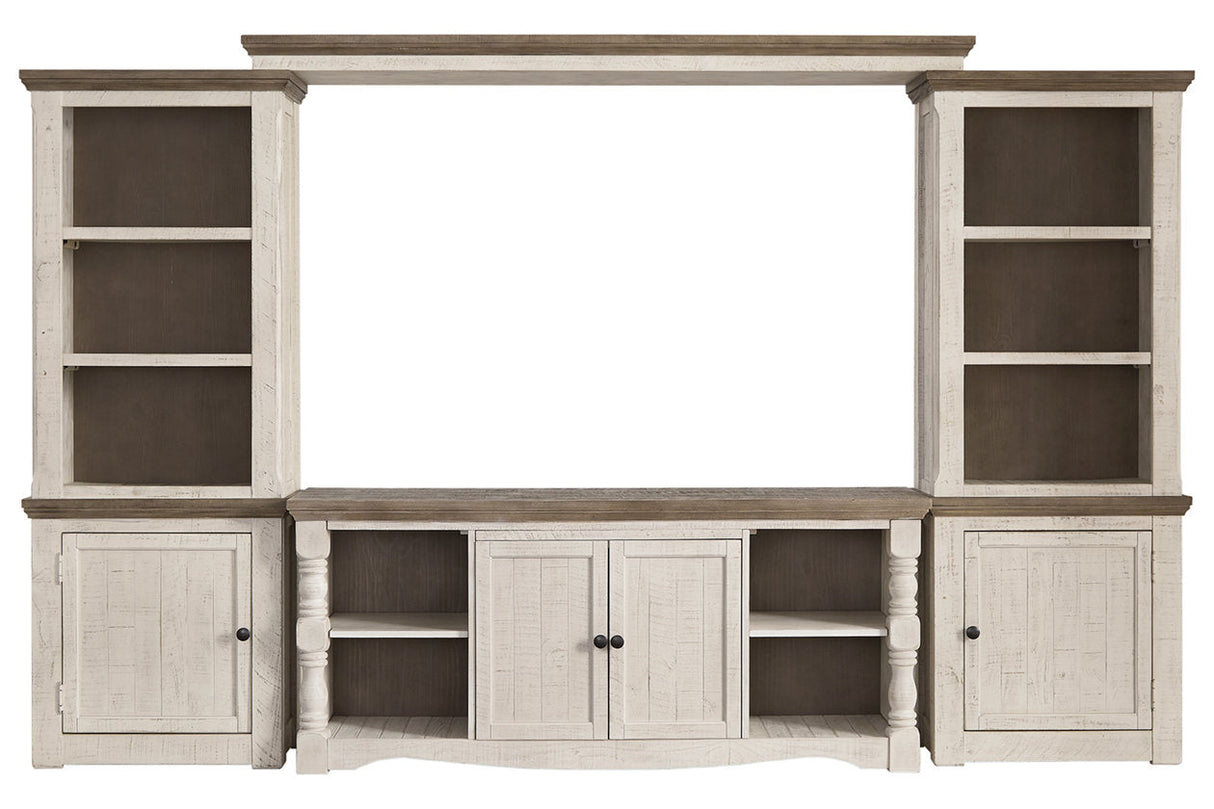 Havalance Two-tone 4-Piece Entertainment Center