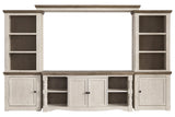 Havalance Two-tone 4-Piece Entertainment Center