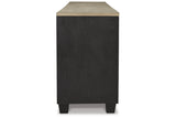 Foyland Black/Brown 83" TV Stand