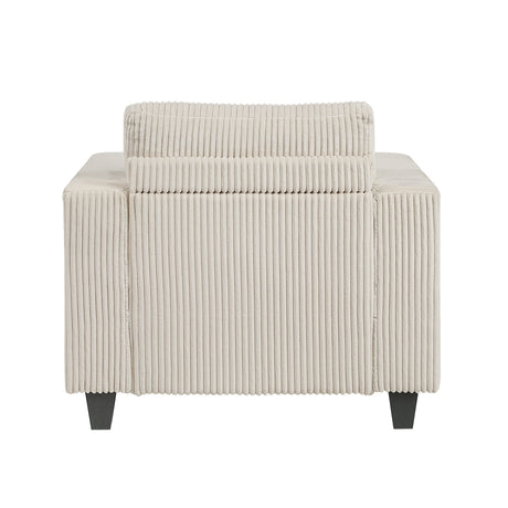 Walterboro Beige Chair with Storage Pouches by Homelegance at Eve Furniture