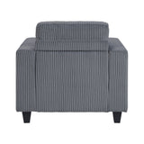 Walterboro Dark Gray Chair with Storage Pouches by Homelegance at Eve Furniture