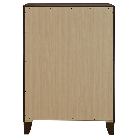 Welsley Walnut 4-drawer Chest of Drawers by Coaster at Eve Furniture