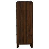 Welsley Walnut 4-drawer Chest of Drawers by Coaster at Eve Furniture