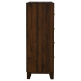 Welsley Walnut 4-drawer Chest of Drawers by Coaster at Eve Furniture