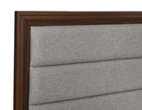 Welsley 50-inch Upholstered California King Bed Walnut by Coaster at Eve Furniture