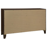 Welsley Walnut 6-Drawer Dresser Cabinet by Coaster at Eve Furniture