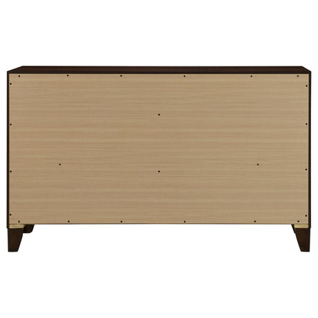 Welsley Walnut 6-Drawer Dresser Cabinet by Coaster at Eve Furniture