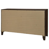 Welsley Walnut 6-Drawer Dresser Cabinet by Coaster at Eve Furniture