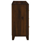 Welsley Walnut 6-Drawer Dresser Cabinet by Coaster at Eve Furniture