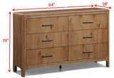 Westcott Cerused Natural Dresser by Crown Mark at Eve Furniture
