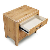 Westcott Cerused Natural Nightstand by Crown Mark at Eve Furniture