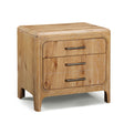 Westcott Cerused Natural Nightstand by Crown Mark at Eve Furniture