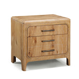 Westcott Cerused Natural Nightstand by Crown Mark at Eve Furniture