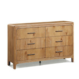 Westcott Cerused Natural Upholstered Panel Bedroom Set by Crown Mark at Eve Furniture