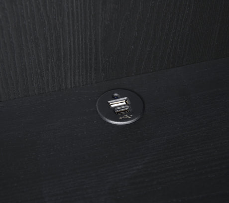 Westpark Black 3-Shelf Bookcase with Lockable Drawer and USB Ports by Coaster at Eve Furniture