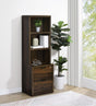 Westpark Dark Pine 3-Shelf Bookcase with Lockable Drawer and USB Ports by Coaster at Eve Furniture