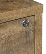 Westpark Mango 3-Shelf Bookcase with Lockable Drawer and USB Ports by Coaster at Eve Furniture