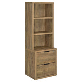 Westpark Mango 3-Shelf Bookcase with Lockable Drawer and USB Ports by Coaster at Eve Furniture