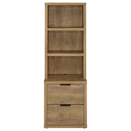 Westpark Mango 3-Shelf Bookcase with Lockable Drawer and USB Ports by Coaster at Eve Furniture