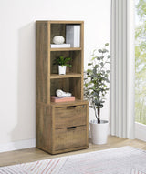 Westpark Mango 3-Shelf Bookcase with Lockable Drawer and USB Ports by Coaster at Eve Furniture