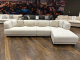 Lyna Ivory 3 Piece RAF Sectional