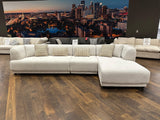 Lyna Ivory 3 Piece RAF Sectional