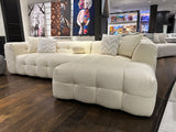 Ivy Ivory Boucle Raf Sectional