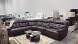 Starlight Brown (Power/Adj Head) 6-Piece Power Reclining Sectional by New Era Innovations at Eve Furniture