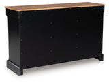 Wildenauer Brown/Black Dining Buffet by Ashley at Eve Furniture