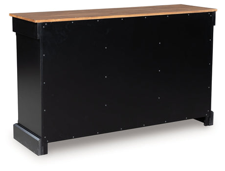 Wildenauer Brown/Black Dining Buffet by Ashley at Eve Furniture