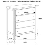 Wilkes Dark Cocoa 4-Drawer Chest by Coaster at Eve Furniture