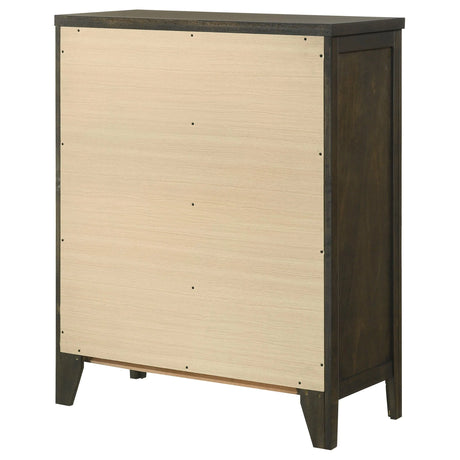 Wilkes Dark Cocoa 4-Drawer Chest by Coaster at Eve Furniture