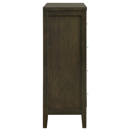 Wilkes Dark Cocoa 4-Drawer Chest by Coaster at Eve Furniture