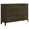 Wilkes Dark Cocoa 6-Drawer Dresser by Coaster at Eve Furniture