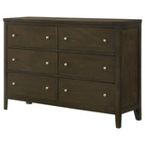Wilkes Dark Cocoa 6-Drawer Dresser by Coaster at Eve Furniture