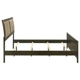 Wilkes Dark Cocoa Upholstered Eastern King Bed by Coaster at Eve Furniture