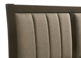 Wilkes Dark Cocoa Upholstered Eastern King Bed by Coaster at Eve Furniture