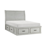 Willowbrook Light Gray King Storage Platform Bed by Homelegance at Eve Furniture