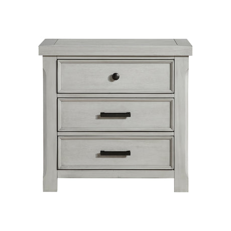 Willowbrook Light Gray Nightstand by Homelegance at Eve Furniture