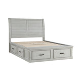 Willowbrook Light Gray Queen Storage Platform Bed by Homelegance at Eve Furniture